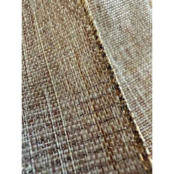 (2) brown burlap snowflake Christmas bows - Picture 8 of 12